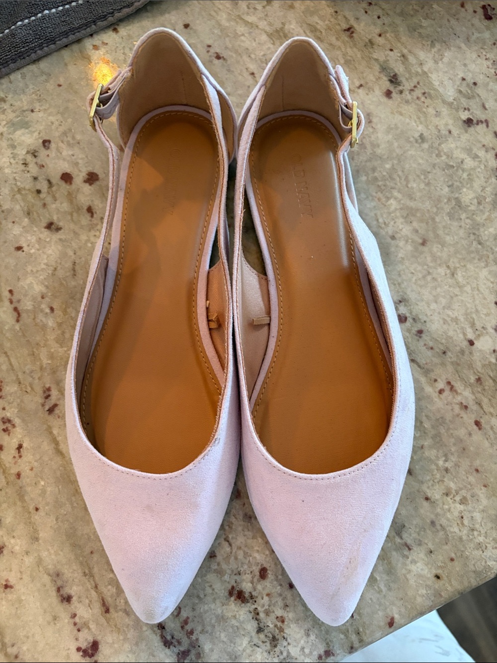 Old Navy Light Pink Pointed Toe Slingback Flats